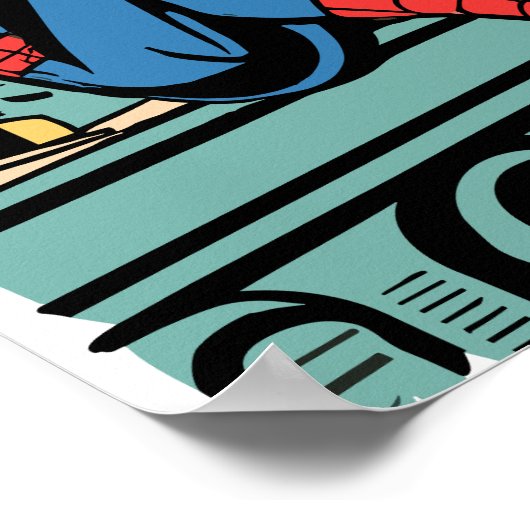 Spider-man auf Dach Poster (Hoek)