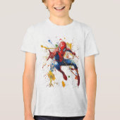 Spider man Tri-Blend shirt (Voorkant)
