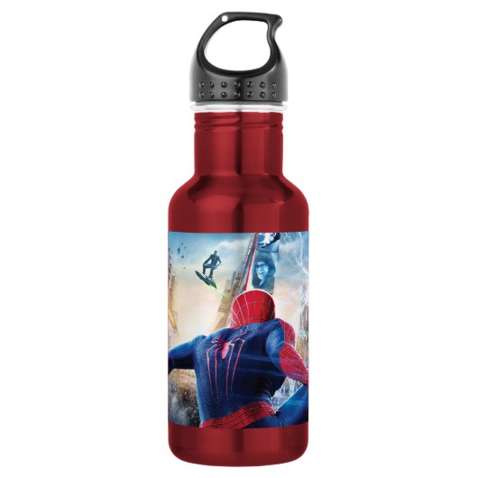 Spider-Man Water Bottle – Marvel Superhero Sports  Waterfles (Voorkant)