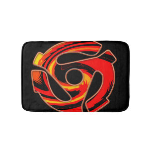 Spider met 45 rpm badmat