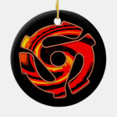 Spider met 45 rpm keramisch ornament (Achterkant)