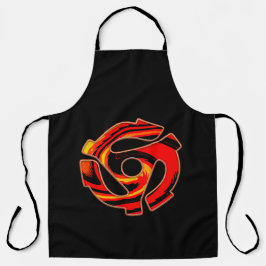 Spider met 45 rpm schort