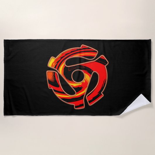 Spider met 45 rpm strandlaken (Voorkant)