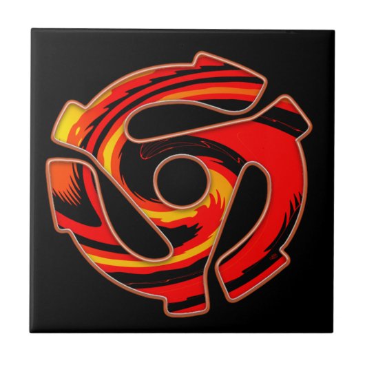 Spider met 45 rpm tegeltje (Voorkant)