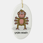 Spider Monkey Keramisch Ornament (Rechts)