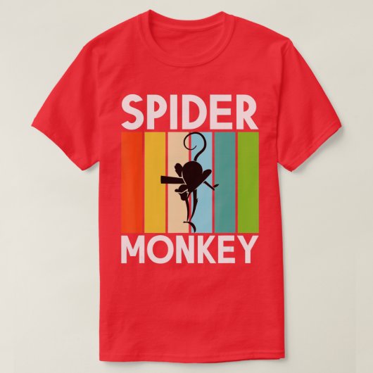Spider Monkey Lover T-shirt (Design voorkant)