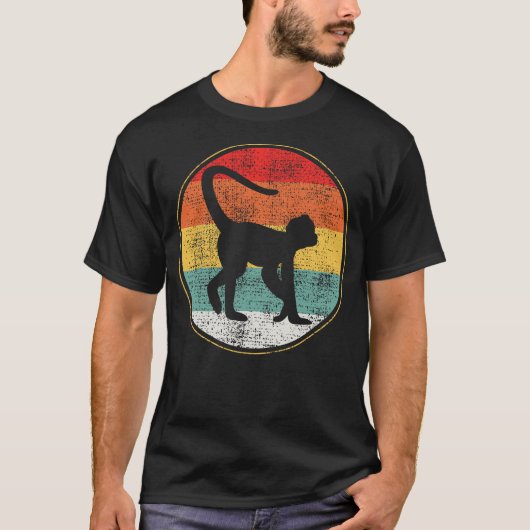 Spider Monkey Retro Vintage T-shirt (Voorkant)