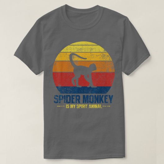 Spider Monkey-Vintage T-shirt (Design voorkant)