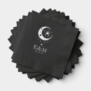 Spider Moon Wedding Folie Servetten
