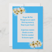 Spider Mum Loving Memory Foto Memorial Kaart (Achterkant)