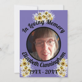 Spider Mums Photo Paars Memory Quote Memorial