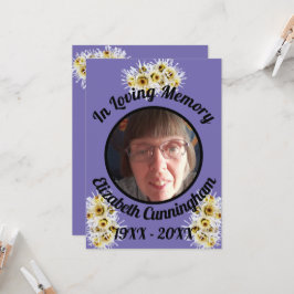 Spider Mums Photo Paars Memory Quote Memorial
