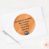 Spider Nametag Ronde Sticker (Envelop)