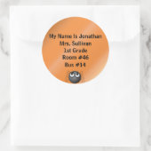 Spider Nametag Ronde Sticker (Tas)