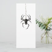 Spider on Strand (Black) Kaart (Staand voorkant)