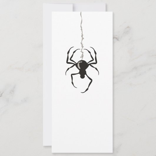 Spider on Strand (Black) Kaart (Voorkant)