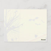 Spider on Web Halloween Briefkaart (Achterkant)