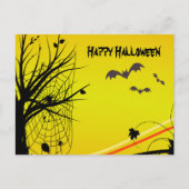Spider on Web Halloween Briefkaart (Voorkant)