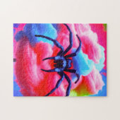 Spider op Cotton Snoep! Legpuzzel (Horizontaal)