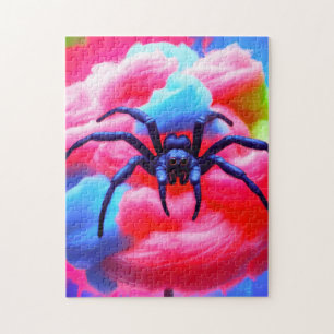 Spider op Cotton Snoep! Legpuzzel