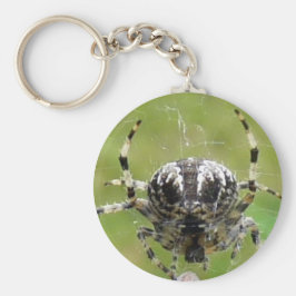 Spider op het werk Keyring Sleutelhanger