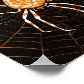 Spider op internet door Julie de Graag Art Nouveau Poster (Hoek)