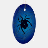 Spider op internet keramisch ornament (Rechts)