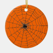 Spider op internet keramisch ornament (Voorkant)