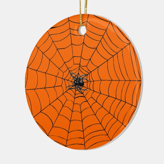 Spider op internet keramisch ornament (Links)