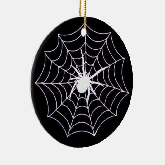 Spider op internet keramisch ornament (Rechts)