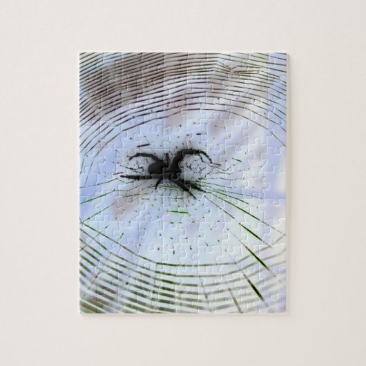Spider op internet legpuzzel (Verticaal)