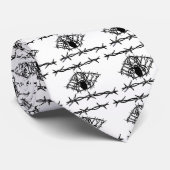 Spider op stropdas van het barbineweb (Opgerold)