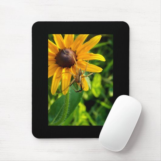 Spider op Sunflower Mousepad Muismat (Met muis)