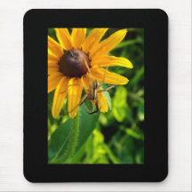 Spider op Sunflower Mousepad