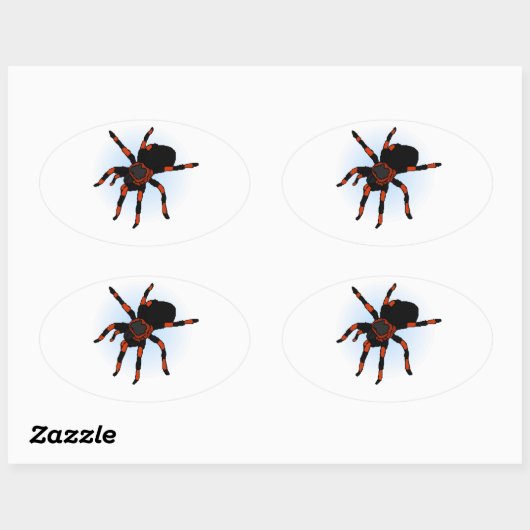 Spider Ovale Sticker (Vel)