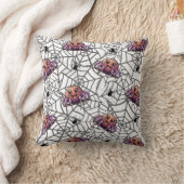 Spider Paarse print Kussen (Deken)