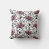 Spider Paarse print Kussen (Voorkant)