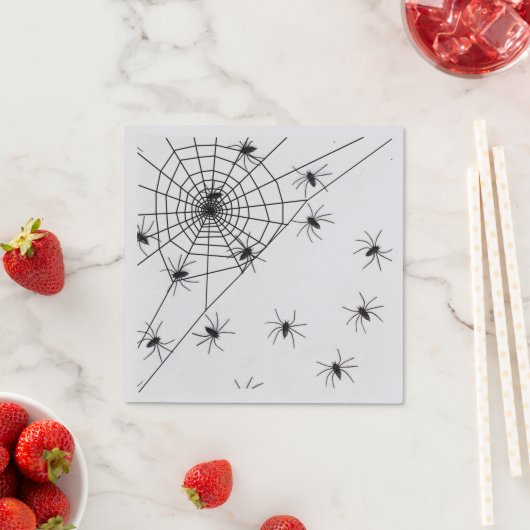 Spider Paper Napkin Servet (Insitu)