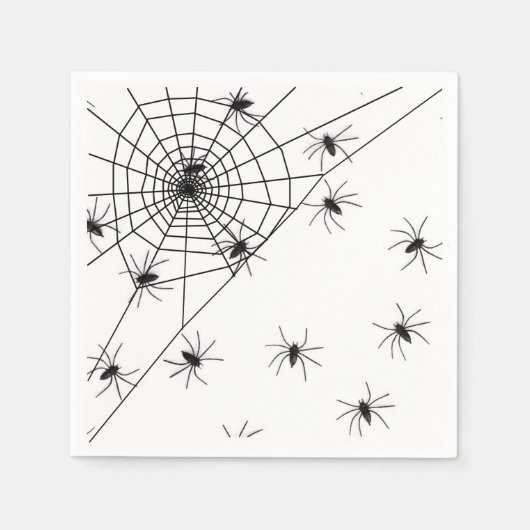 Spider Paper Napkin Servet (Voorkant)