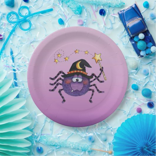 Spider Papieren Bordje (Feest)