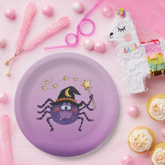 Spider Papieren Bordje (Feest)