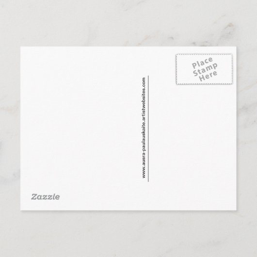 Spider Party Time Briefkaart (Achterkant)