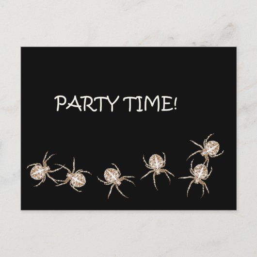 Spider Party Time Briefkaart (Voorkant)