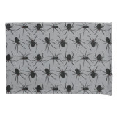 Spider patroon op grijs kussensloop (Voorkant)