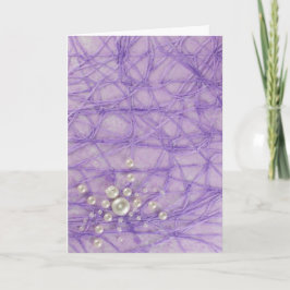 Spider personaliseren met Paarse parels abstract Kaart
