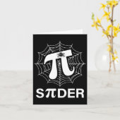 Spider Pi Spider Wetenschap Wiskunde Docent Funny Kaart (Gele Bloem)