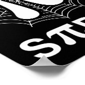 Spider Pi Spider Wetenschap Wiskunde Docent Funny Poster (Hoek)