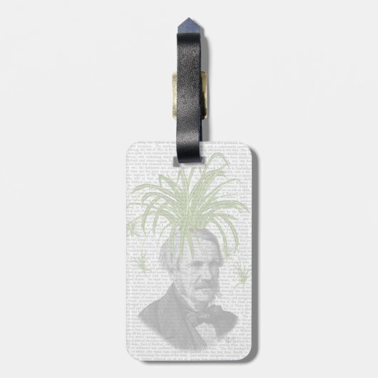 Spider Plant Head Bagagelabel (Achterkant verticaal)