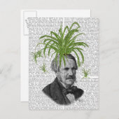 Spider Plant Head Briefkaart (Voorkant / Achterkant)