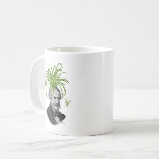 Spider Plant Head Koffiemok (Voorkant links)